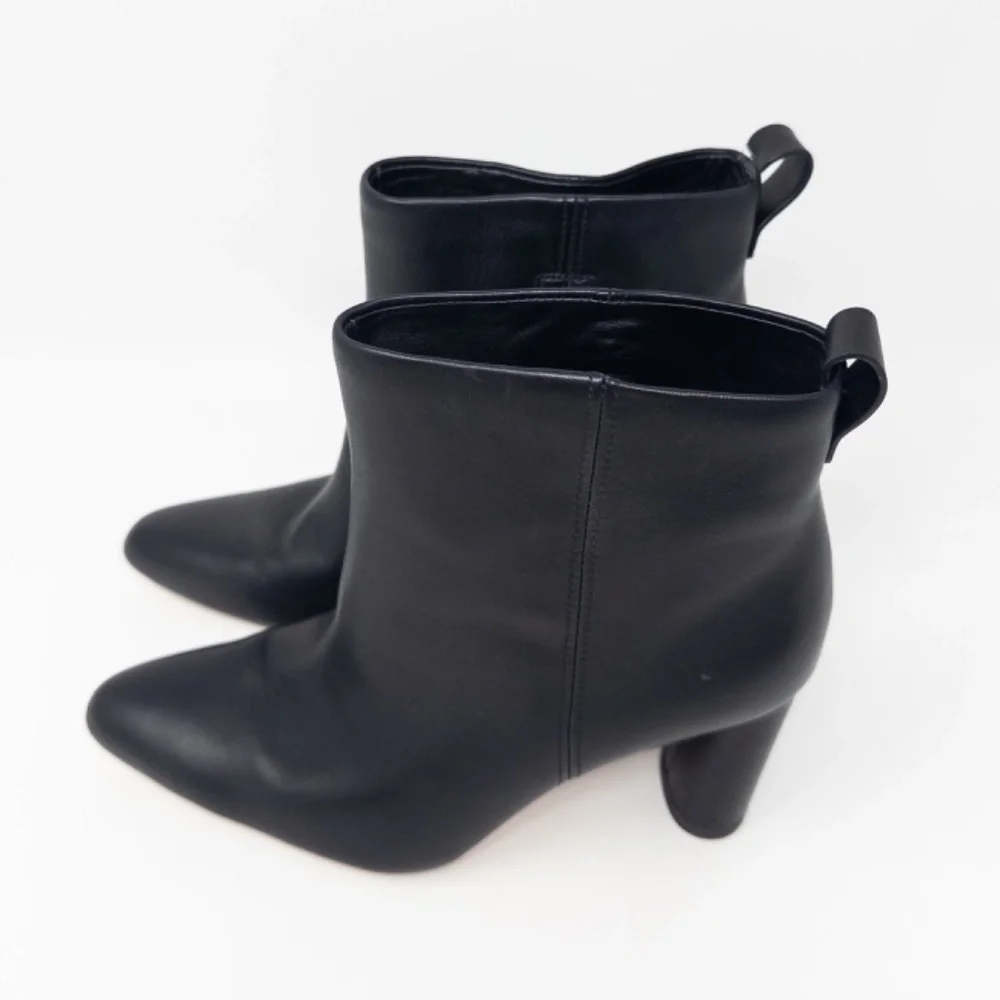 Vince Hillside Black Booties Heels Womens US 6.5 EU 36.5 - Picture 2 of 5